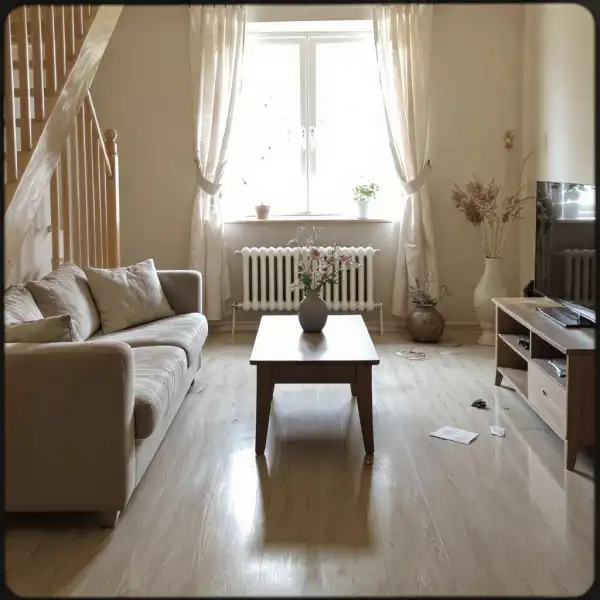 Наведение порядка в двухэтажном доме - до уборки